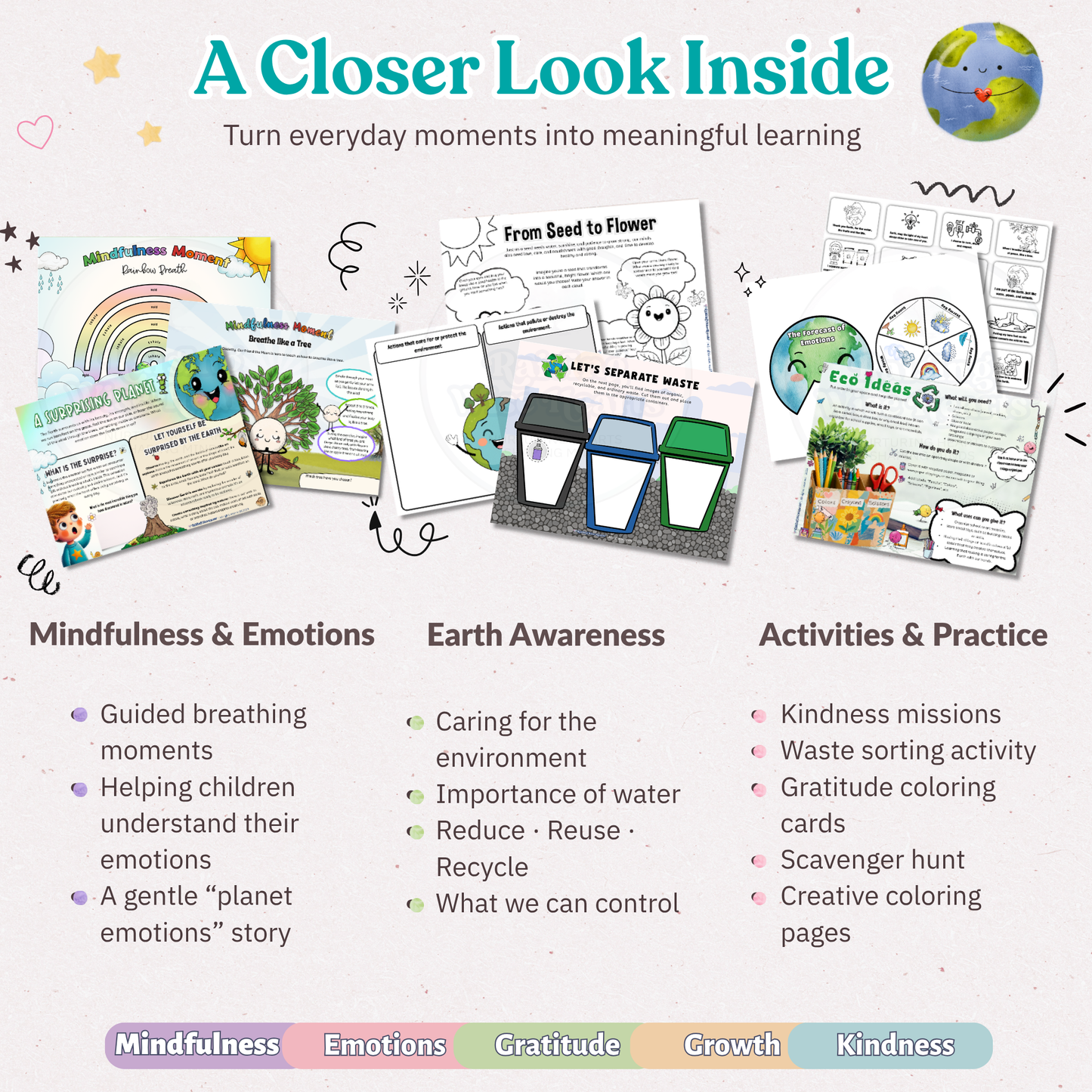 Earth Day Learning Magazine for Kids | Meaningful activities for emotional growth, kindness & real-world awareness