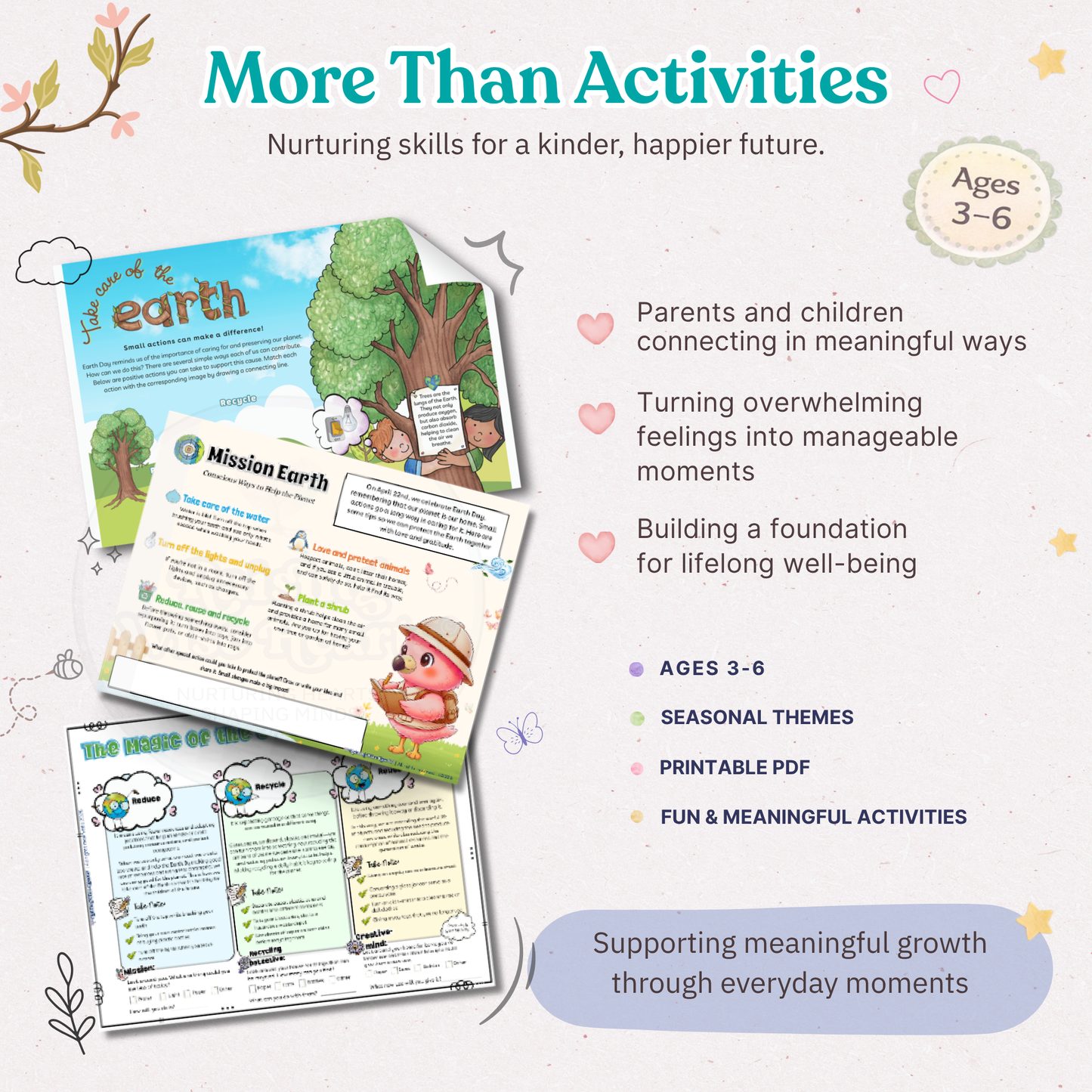 Earth Day Learning Magazine for Kids | Meaningful activities for emotional growth, kindness & real-world awareness