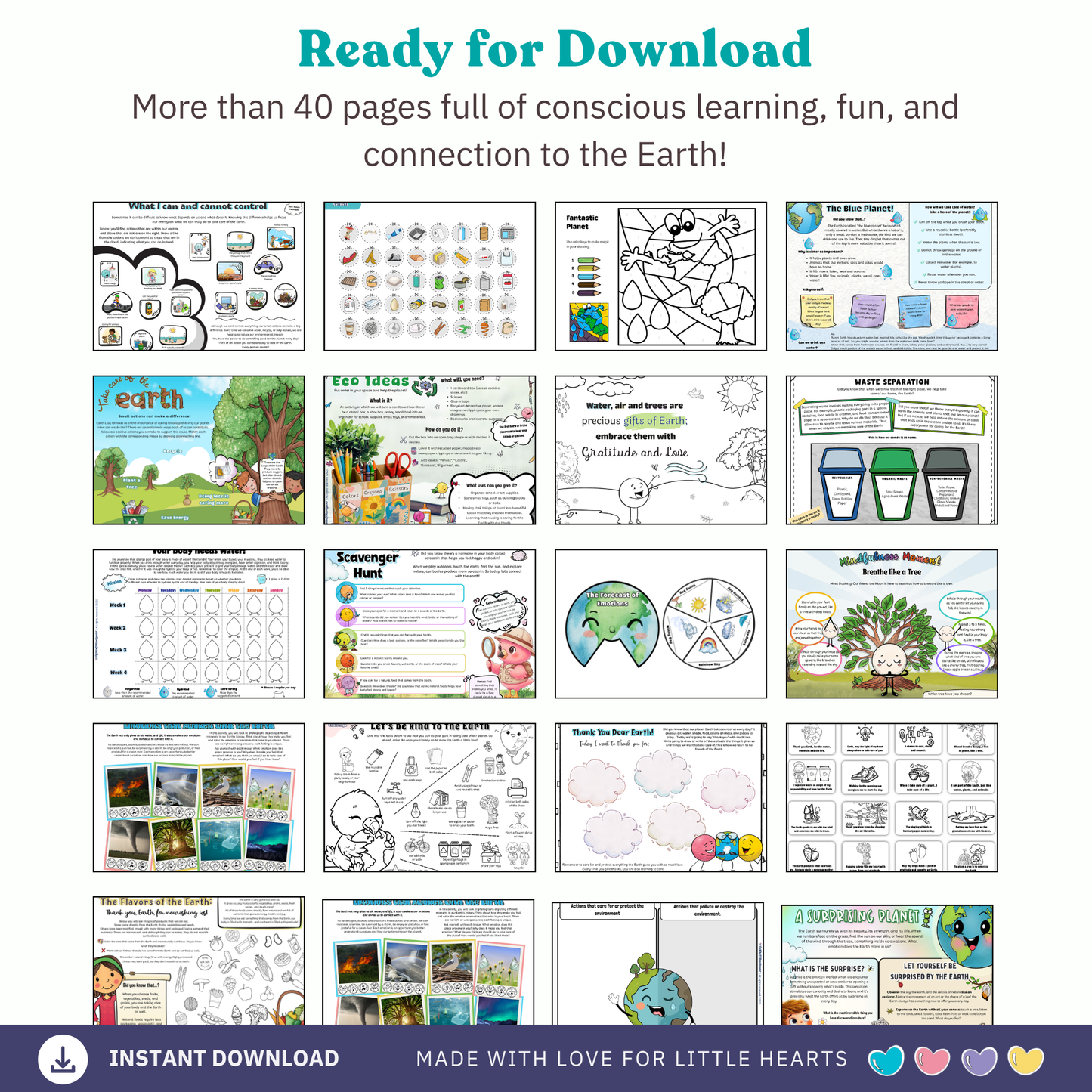 Earth Day Learning Magazine for Kids | Meaningful activities for emotional growth, kindness & real-world awareness