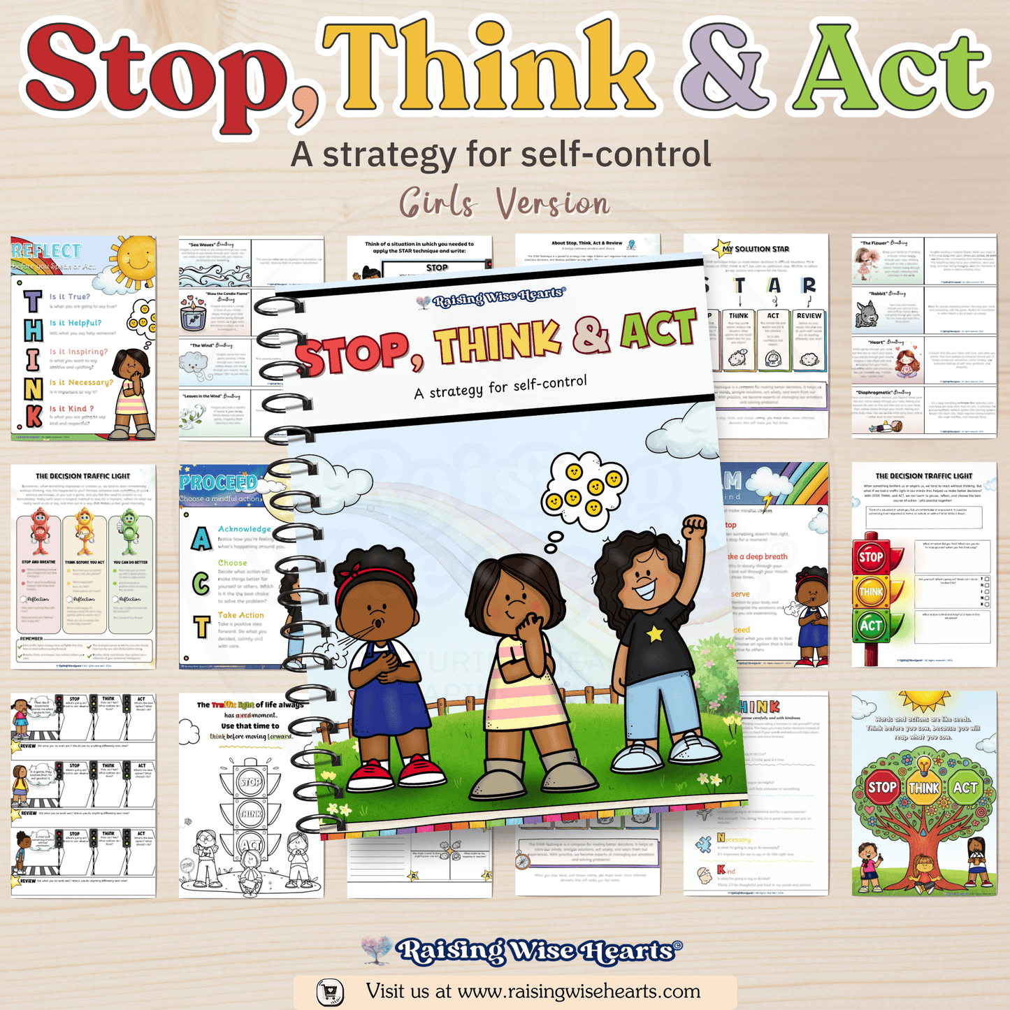 Stop, Think, Act (Star Technique) | Self-control | Self-Regulation | SEL | GIRLS Version