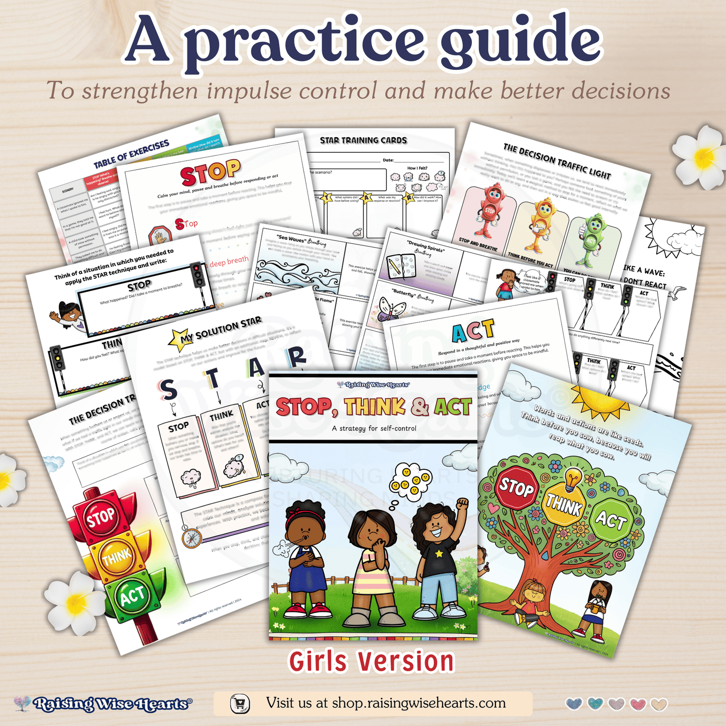 Stop, Think, Act (Star Technique) | Self-control | Self-Regulation | SEL | GIRLS Version